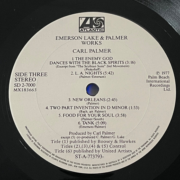 Emerson, Lake & Palmer - Works (Volume 1) (Vinyl 2LP)[Gatefold]