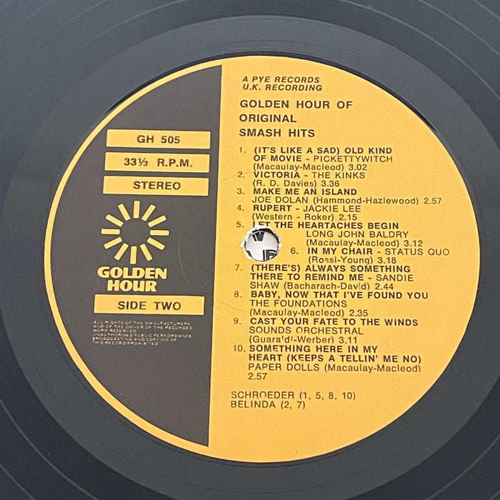 Various - Golden Hour Of Original Smash Hits (Vinyl LP)