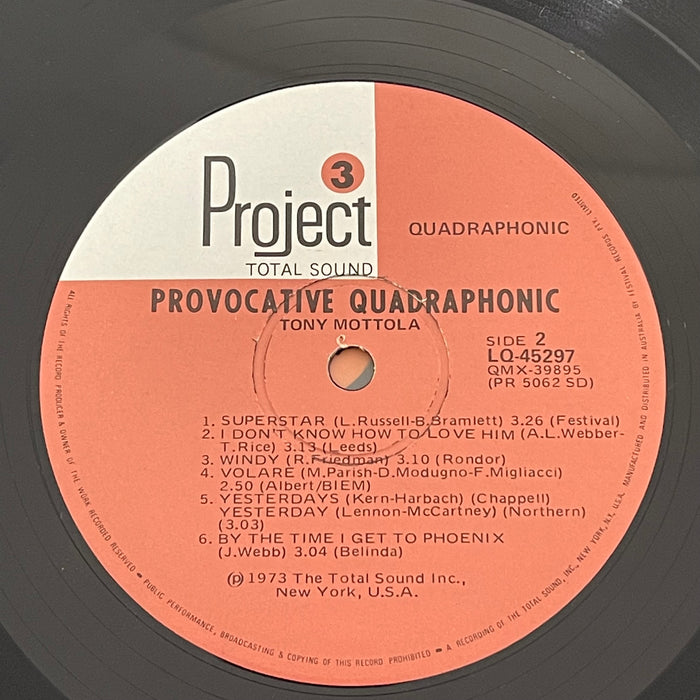 Enoch Light • Tony Mottola • Sammy Kaye • The World's Greatest Jazz Band - Provocative Quadraphonic (Vinyl 2LP)[Gatefold]