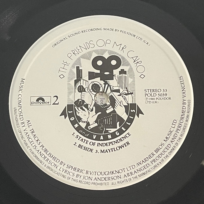 Jon & Vangelis - The Friends Of Mr Cairo (Vinyl LP)