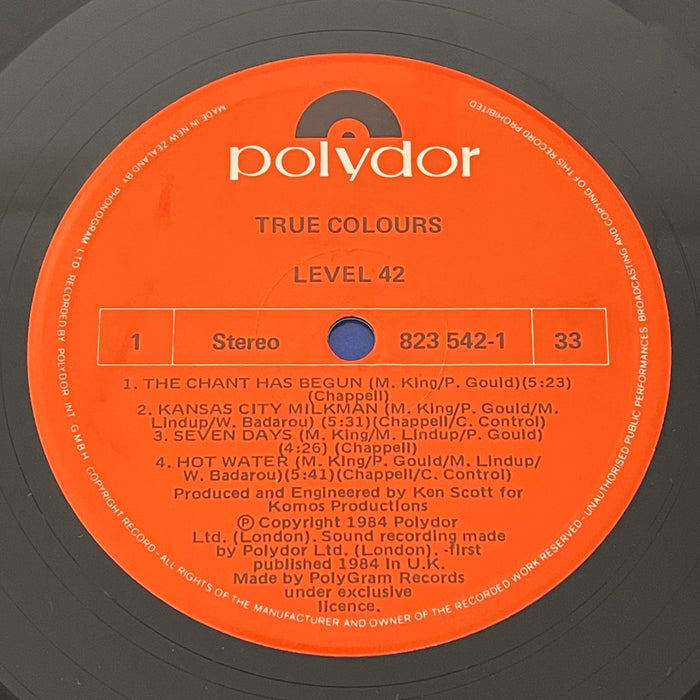 Level 42 - True Colours (Vinyl LP)