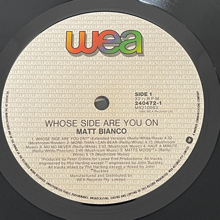 Matt Bianco - Whose Side Are You On (Vinyl LP)