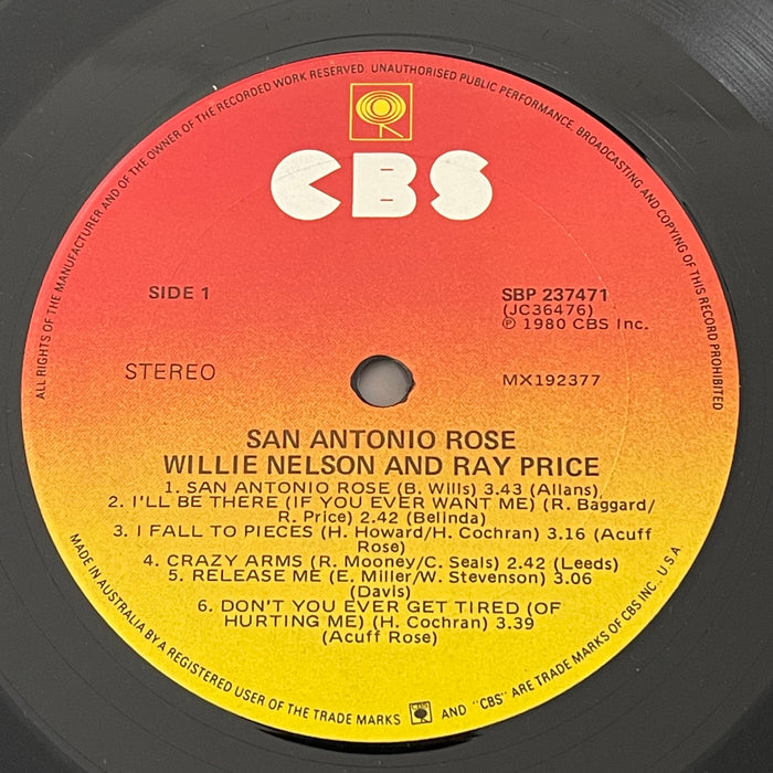 Willie Nelson & Ray Price - San Antonio Rose (Vinyl LP)
