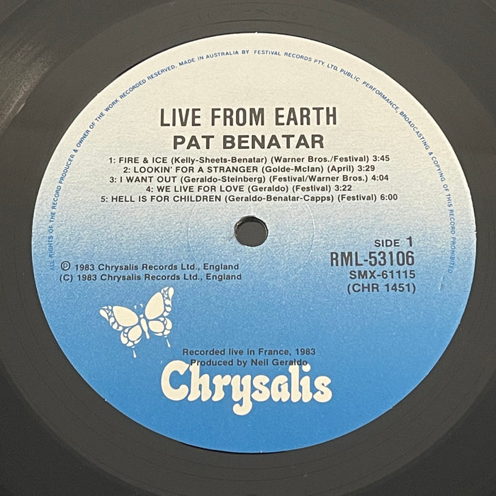 Pat Benatar - Live From Earth (Vinyl LP)