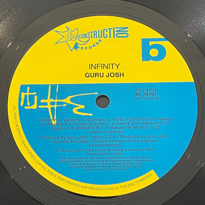 Guru Josh - Infinity (Vinyl LP)[Gatefold]