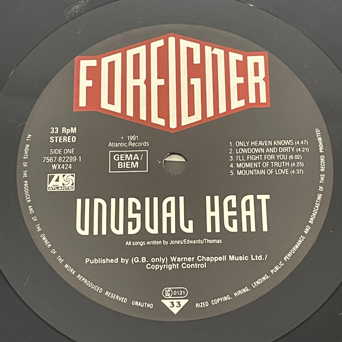 Foreigner - Unusual Heat (Vinyl LP)