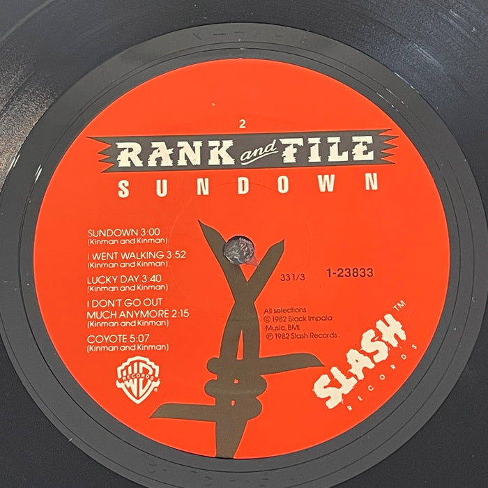 Rank & File - Sundown (Vinyl LP)