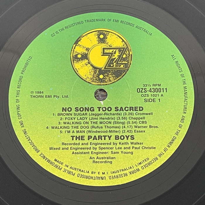 The Party Boys - No Song Too Sacred (Vinyl LP)