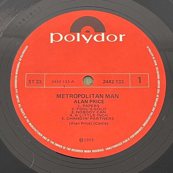 Alan Price - Metropolitan Man (Vinyl LP)[Gatefold]