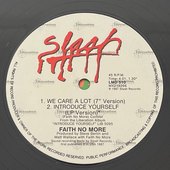 Faith No More - We Care A Lot (12" Single)