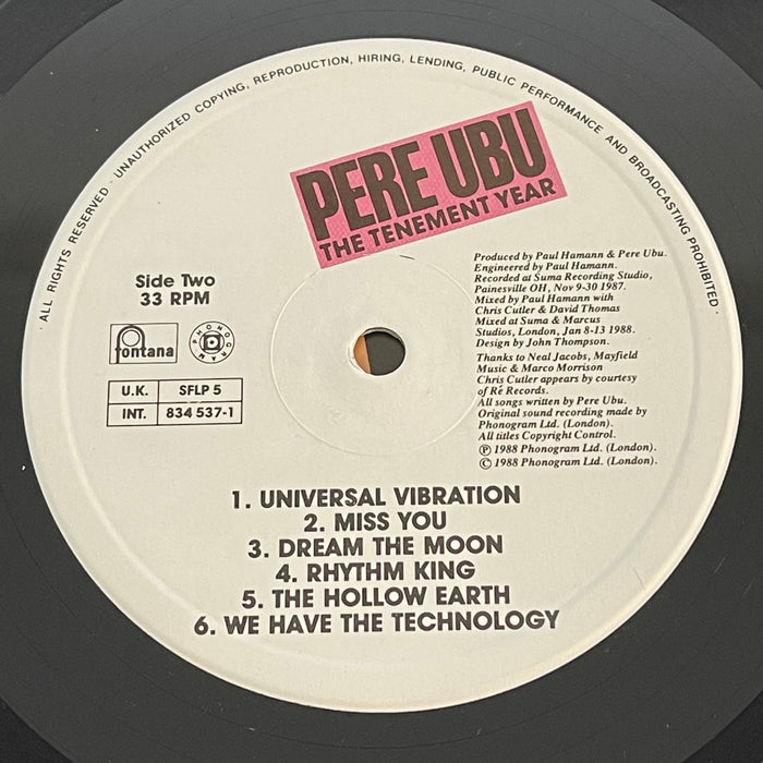 Pere Ubu - The Tenement Year (Vinyl LP)