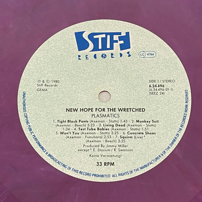 Plasmatics - New Hope For The Wretched (Vinyl LP)