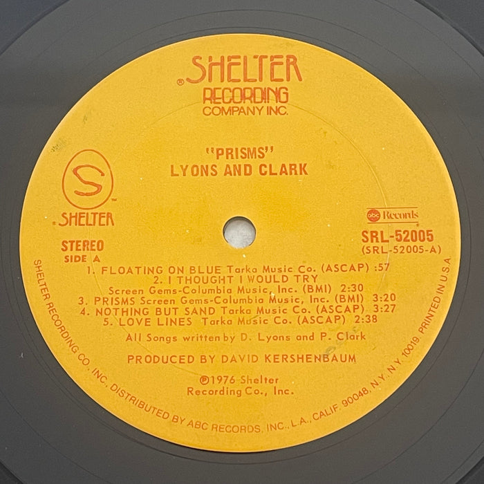 Lyons And Clark - Prisms (Vinyl LP)