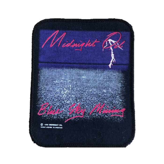 Midnight Oil - Blue Sky Missing 1990 Sew-On Patch